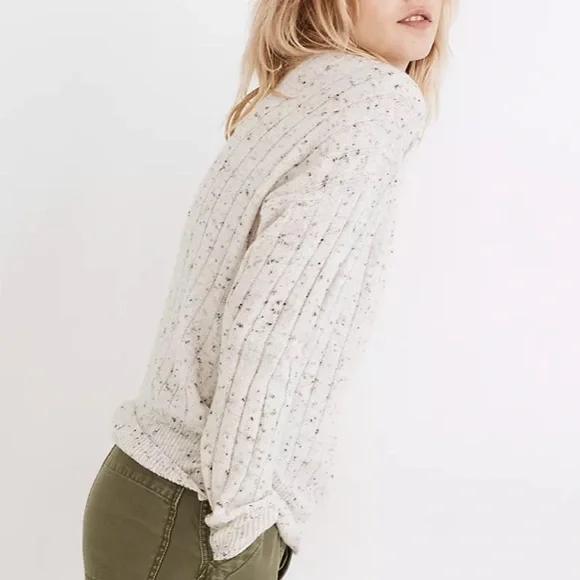 Madewell Donegal Bowden Henley Sweater in Coziest Yarn - Picture 4 of 5